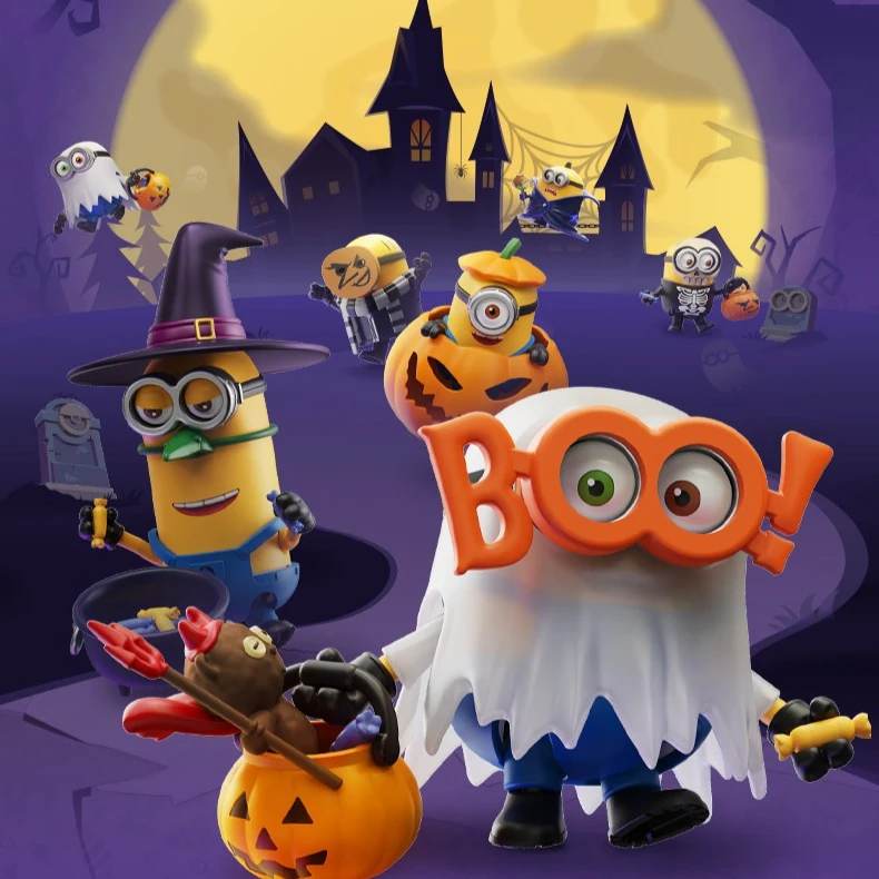 

BLOKEES Minions Cool & Cute Version Colorful Summer Building Block Blind Box Figurine Movable Model Collection Toy Desktop Decor