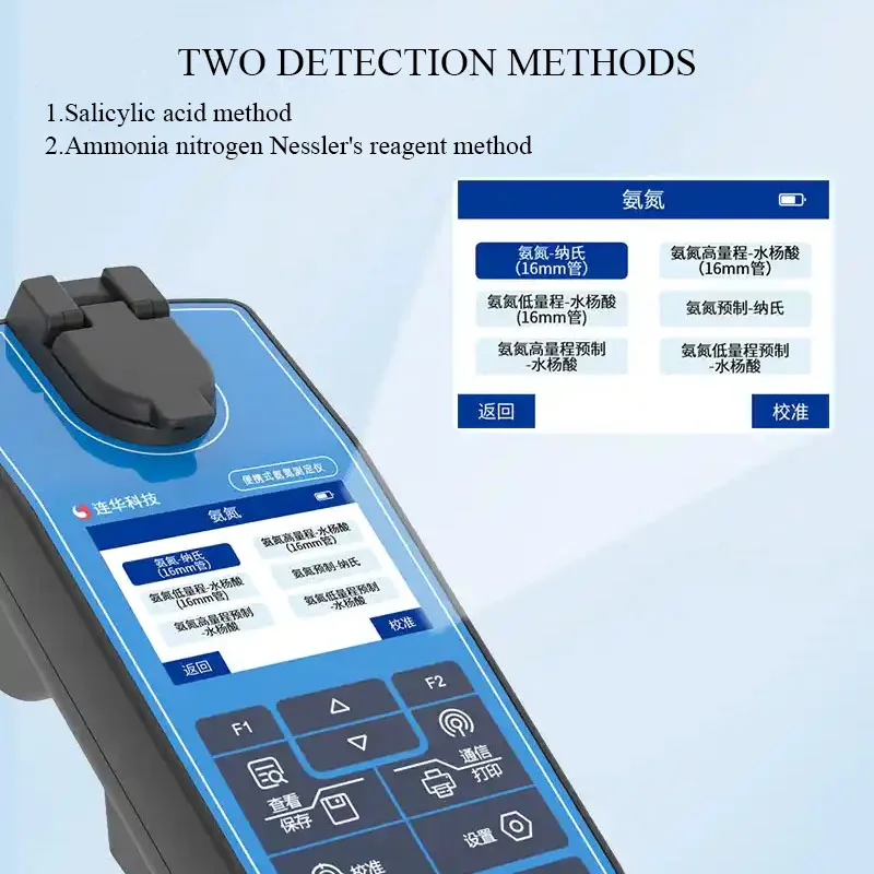 LH-P3NHN Portable Ammonia Nitrogen Water Quality Analyzer OEM 10-Minute Determination Nessler's Salicylic Acid Colorimetry 0-200
