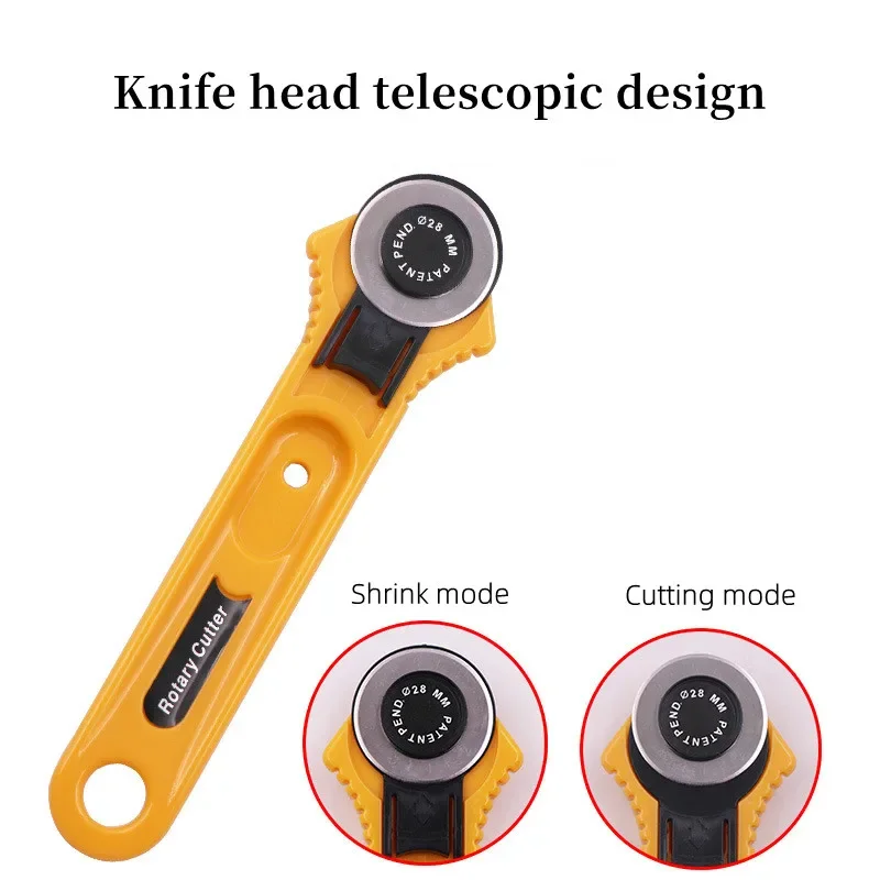 Coltello rotante circolare per taglio tessuto artigianale in pelle da 28 mm Strumenti per cucire fai-da-te Coltello circolare da taglio Coltello circolare per patchwork