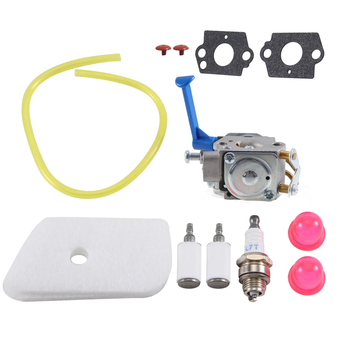 Carburetor Gaskets Filters Kit for Husqvarna 124L 125L 125Ld 128C 128Cd 128L 128Ld 128R Trimmer