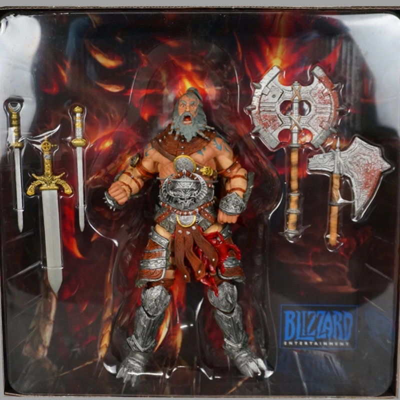 Game Diablo 3 Anime Figure Barbarian Four Horsemen Tabletop Model Dolls Figurine Classic Action Figures Decor Adult Kid Toy Gift