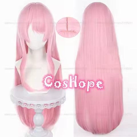 Anon Chihaya Cosplay Wig 85cm Long Straight Pink Wig Cosplay Anime Wigs Heat Resistant Synthetic Wigs