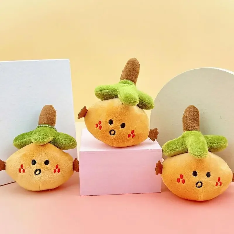 Fruit Plush Portable Cuye Lucky Orange Plush Keychain Soft Stuffed Fruit Plush Toy Dolls For Easter Birthday Party Favors