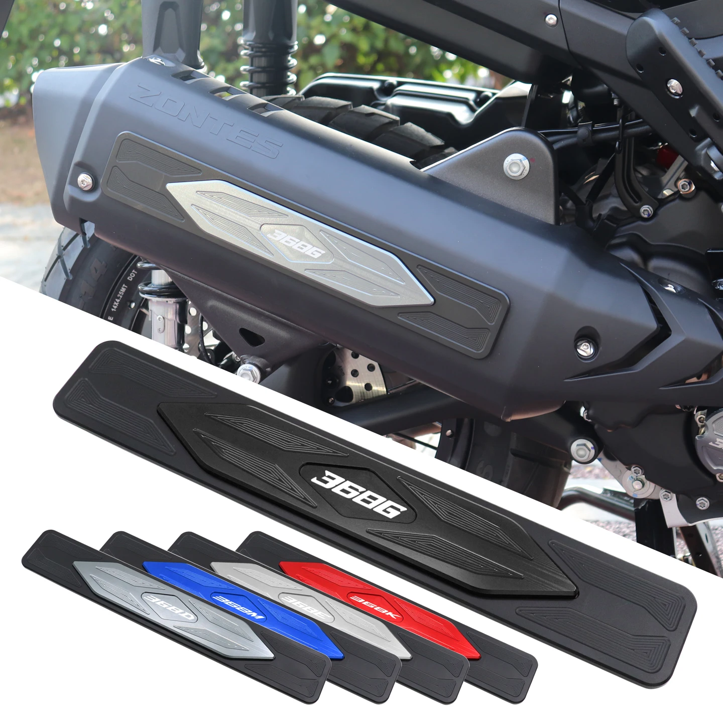 

Для ZONTES 368 368G 368K 368E 368D 368M 2026 аксессуары для мотоциклов выхлопная труба хвост декоративная защитная крышка