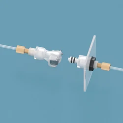 FEP/PTFE/ETFE Tubing Connection Plastic Quick Connectors Bulkhead Unions Panel Mounting Super Tightness