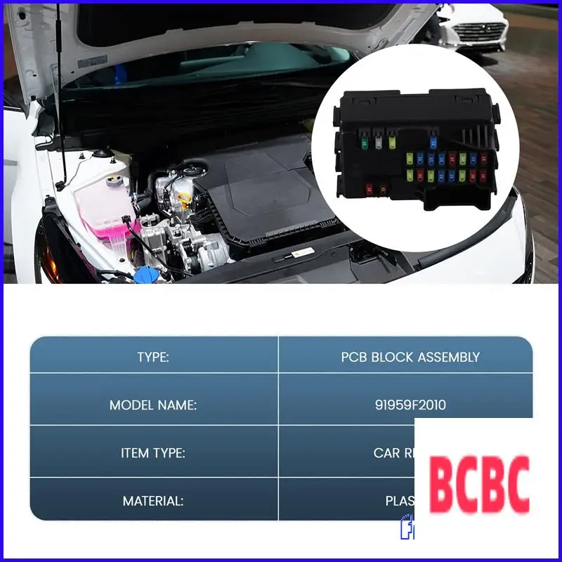 

BB-91959F2010 Car Engine Compartment Safety Box PCB Block Assy Fuse Box For Hyundai Elantra AD 2017-2020 91959-F2010