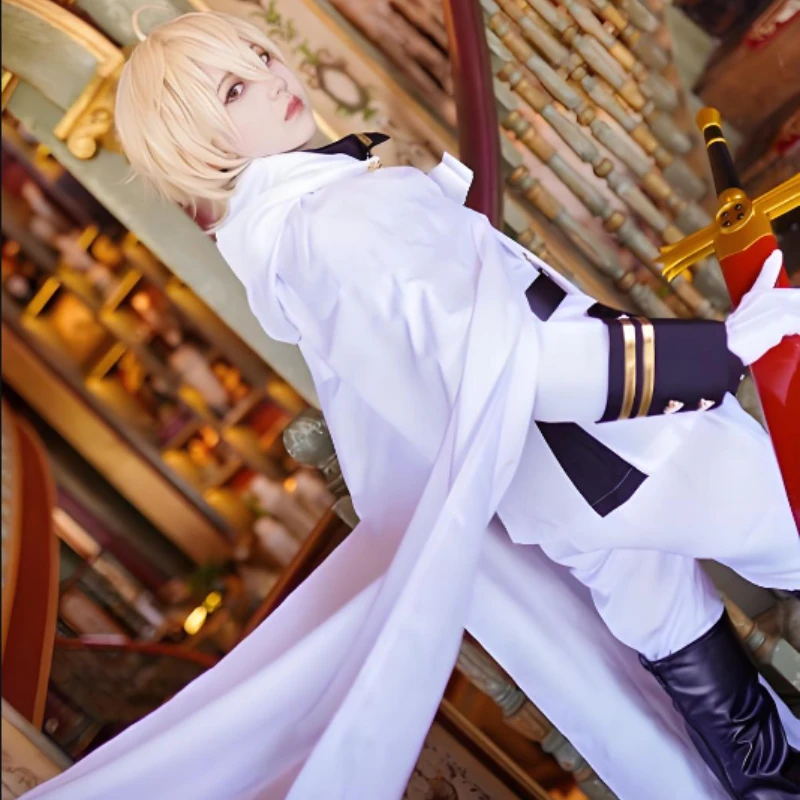Аниме «Серафим конца» Микаэла Хякуя костюмы для косплея белая ветровка плащ униформа аксессуары парик полный комплект костюмы для вечеринок