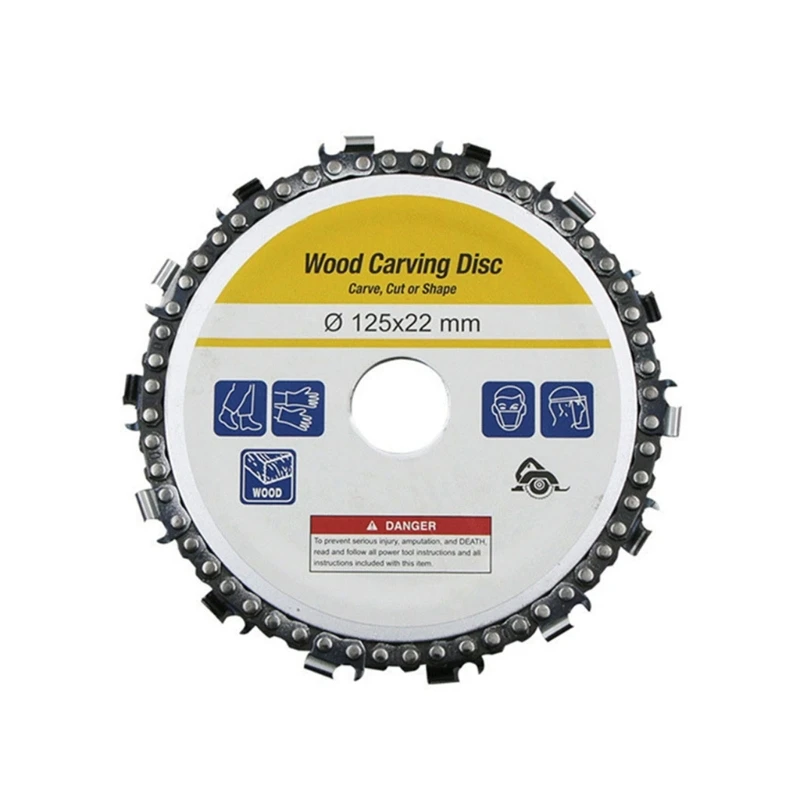 Disco de rebarbadora angular de 4/5 polegadas, placa de corrente, ferramentas de corte de madeira práticas