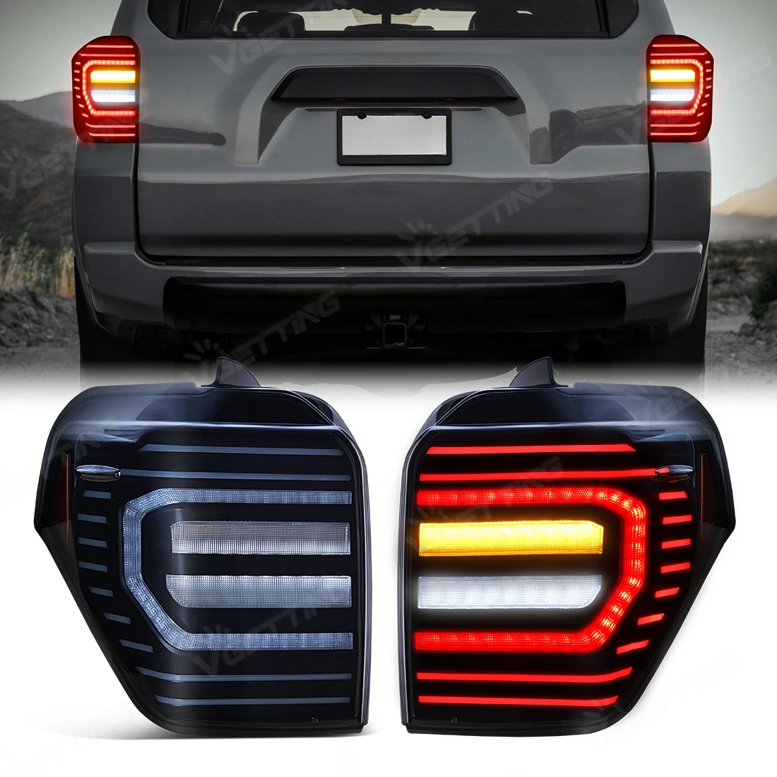 

LED Tail Light Assembly For Toyota 4Runner 4-Runner 5th TRD Limited Off-Road SR5 Sport 2010-2023 Turn Signal Brake Driving Lamp