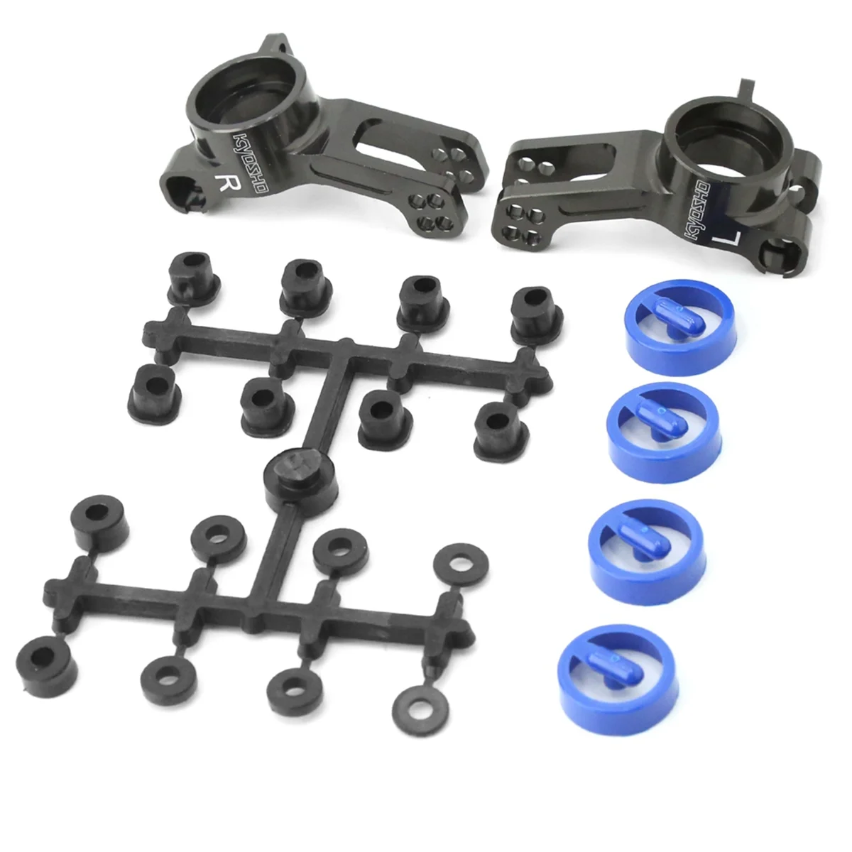 AA02 2 pièces bloc de roulettes de support de moyeu arrière en métal IFW608B pour MP10 1/8 RC pièces de mise à niveau de voiture accessoires