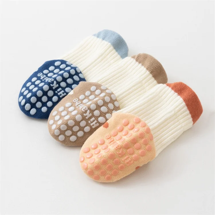 3 Paare/los kinder Socken Für Mädchen Jungen Baumwolle Weiche Kleinkind Boden Hause Socken Für Baby Elegante Mode Kinder Socke anti-slip Neue – Detail 8