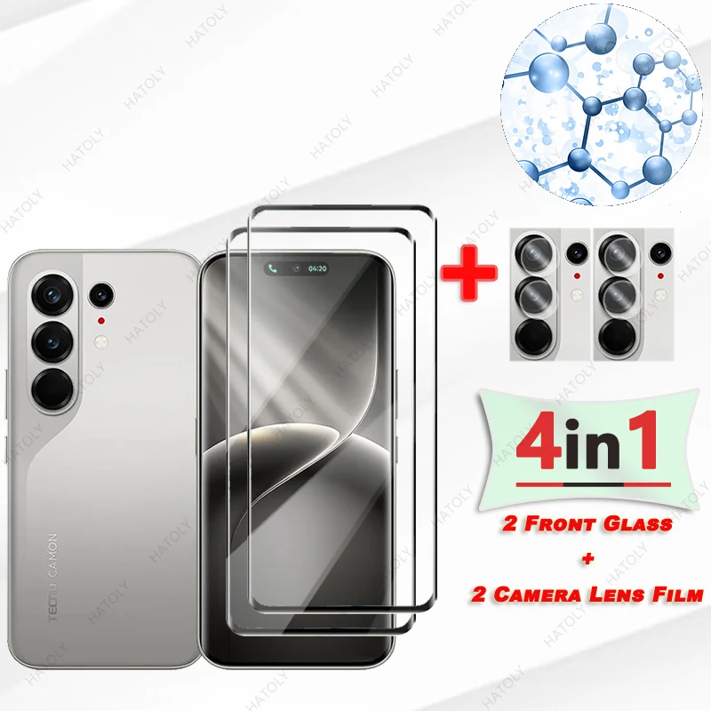 For Tecno Camon 50 Pro 5G Glass 3D Edge Curved Glass For Tecno Camon 50 Pro 5G Front Film Screen Protector Camera Lens Protector