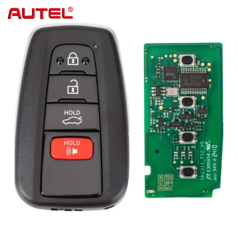 1PCS Autel IKEYTY8A4BL IKEYTY8A4AL Universal Smart Remote Key 3+1 Buttons For Toyota For Autel Smart Key For KM100 IM508 IM608