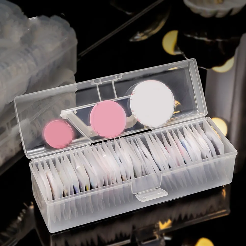 Brooch Storage Box with Transparent Lid Dustproof PP Plastic Medal Badge Organizer for Desk Bedroom Office