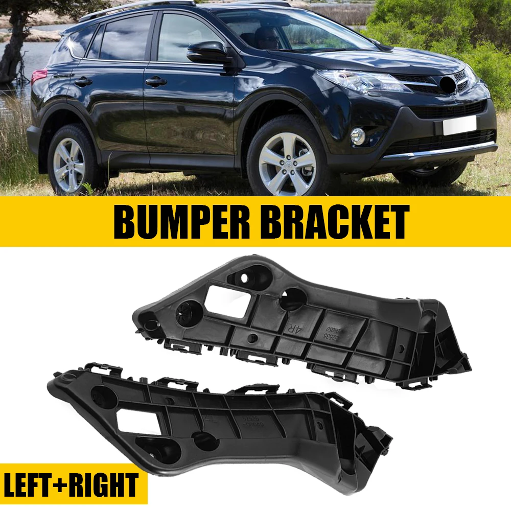 2Pcs Left+Right Bumper Support Bracket Fit For Toyota RAV4 2006 2007 2008 2009 2010 2011 2012 2013 2014 2015 2016 2017 2018