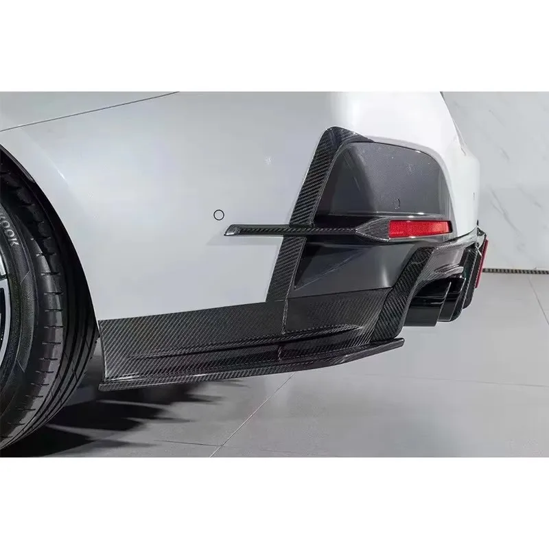 لسيارات BMW 4 Series G26 2021 + ألياف الكربون عودة الشفاه مانع صدمات خلفي للسيارة الناشر الخلفي الخائن سبويلر عودة الشفاه ترقية طقم الجسم