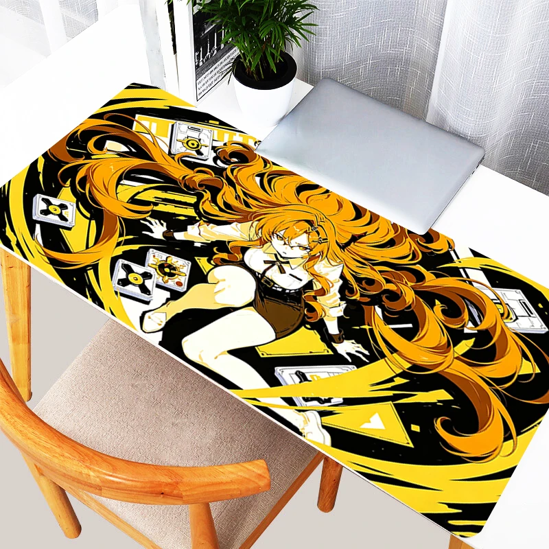 Colorful Mouse pad Professional E-sports Gamer Mouse Mat Steins Gate Gaming Mousepad Extended Keyboard Desk Mat Notbook Mousepad