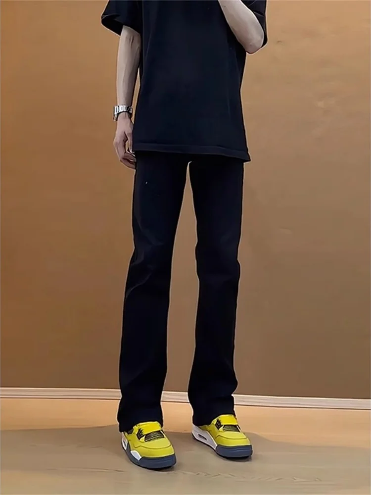 

Мужские облегающие джинсы Cleanfit Bla, весенне-осенние джинсовые брюки с эластичной резинкой на талии, американские леггинсы с микро-клеш