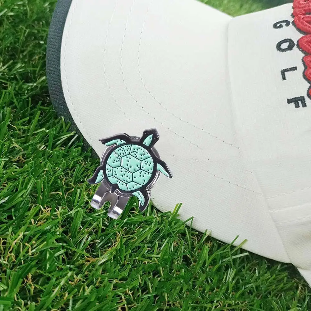 

Аксессуары для инструментов для гольфиста, учебные пособия для гольфа, зажим для шляпы для гольфа с черепахой, маркер для мяча для гольфа, знак положения мяча для гольфа