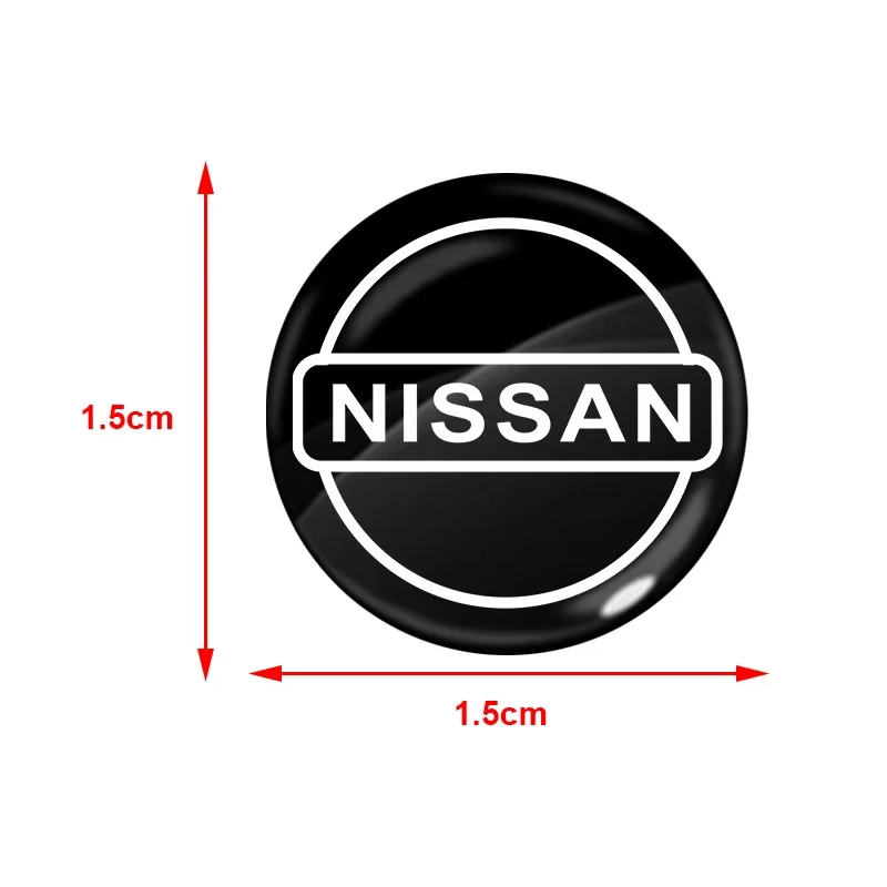 Tapa protectora para el orificio de la cerradura de la puerta del coche, cubierta para el alojamiento de la llave, adhesivo decorativo y emblema para Nismo Nissan Juke, X-Trail, Tiida y tapas centrales de las ruedas.