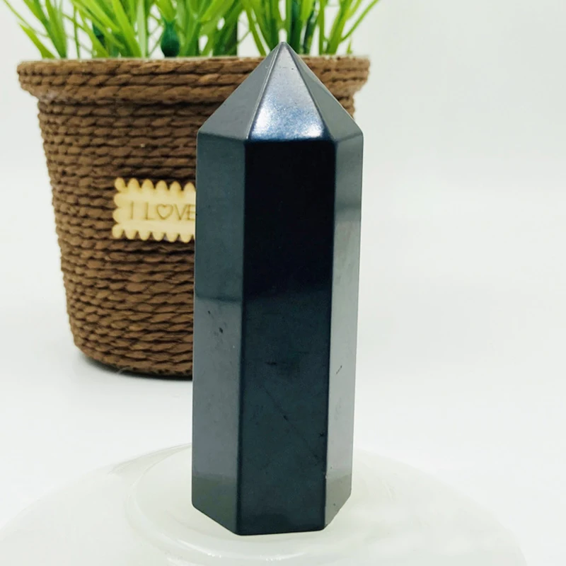 Shungite Tower Elite Radiation Protection Witchcraft Feng Shui Energy Healing Crystal Stone Shungite Points Home Decor