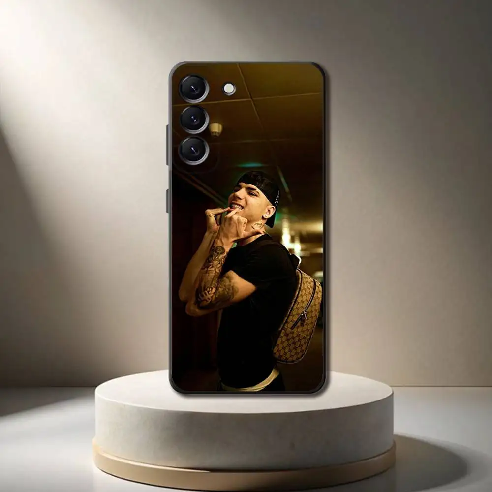 S-Shiva Rapper Handyhülle für Samsung Galaxy A 73,72,51,53,52,71,22,5G,Note,J7,8,9 Soft Black Cover