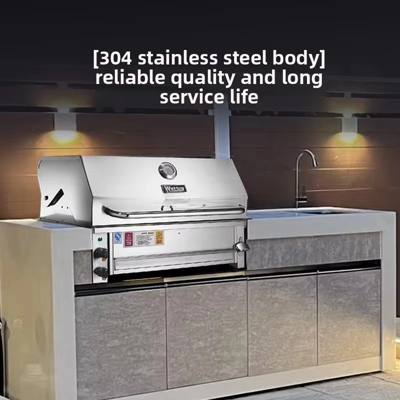 a5 Courtyard Stainless Steel Embedded Smokeless Electric Grill Barbecue Rack American Style Roasting Stove