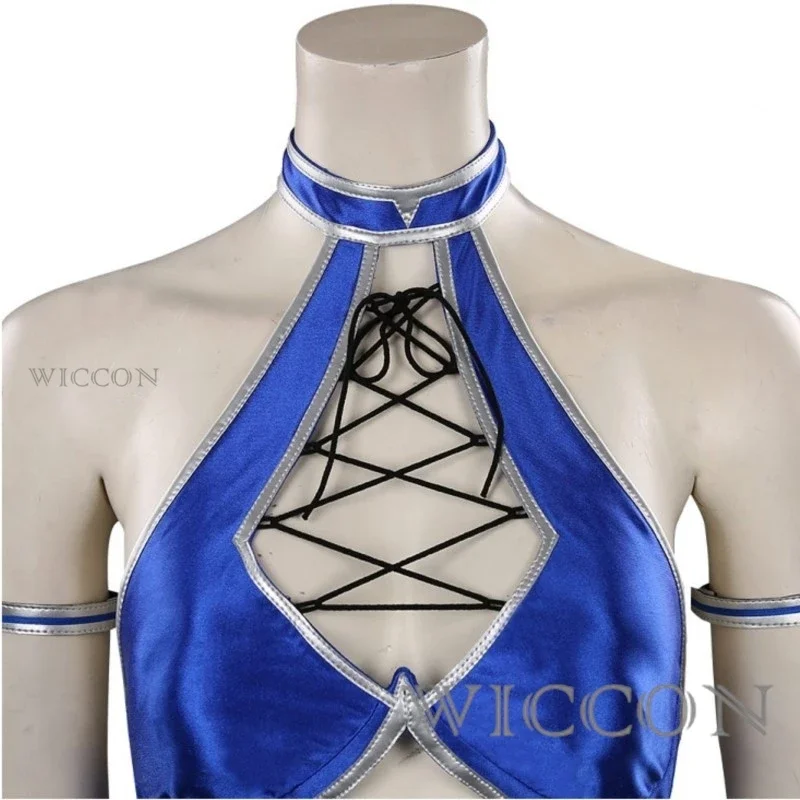 كيتانا ميلينا كاتانا تأثيري لعبة مورتال كوس كومبات بذلة قناع زي النساء ملابس السباحة بيكيني هالوين كرنفال حفلة سو #   1