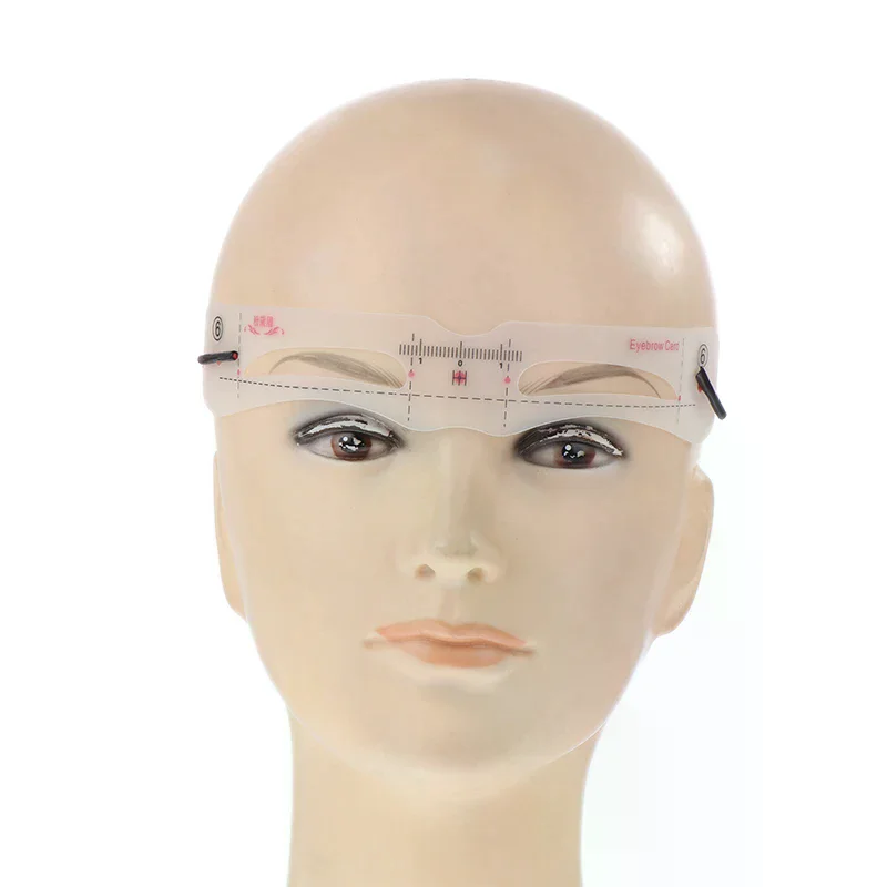 Silikon 12 Stück Augenbrauen Schablonen Make-up Zeichnung Guide Karte Vorlage Diy Zubehör