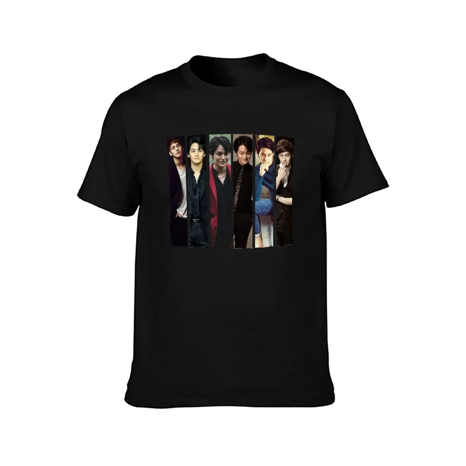 Kim Bum Vertical collage T-Shirt man t shirt cotton T-Shirt