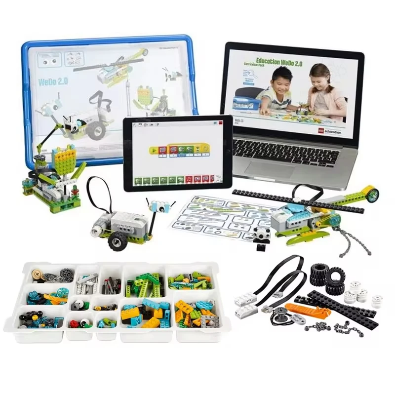 Nieuwe Technische Wedo 2.0 Robotica Bouw Kernset Bouwstenen Compatibel Met 45300 Educatieve Diy Speelgoed Geschenken