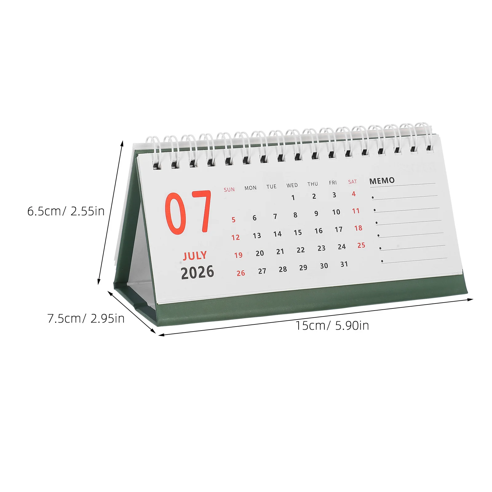2026 Small Desktop Calendar Modern Foldable Standup Design Space Saving Home Office Organizational Tool Desk Calendar Small