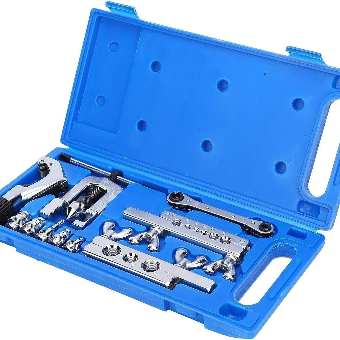 CT-278 Copper Tube Expander, Blue Box Pipe Riveter with Knife 3-19mm10 Piece Set Riveter Pipe Expander