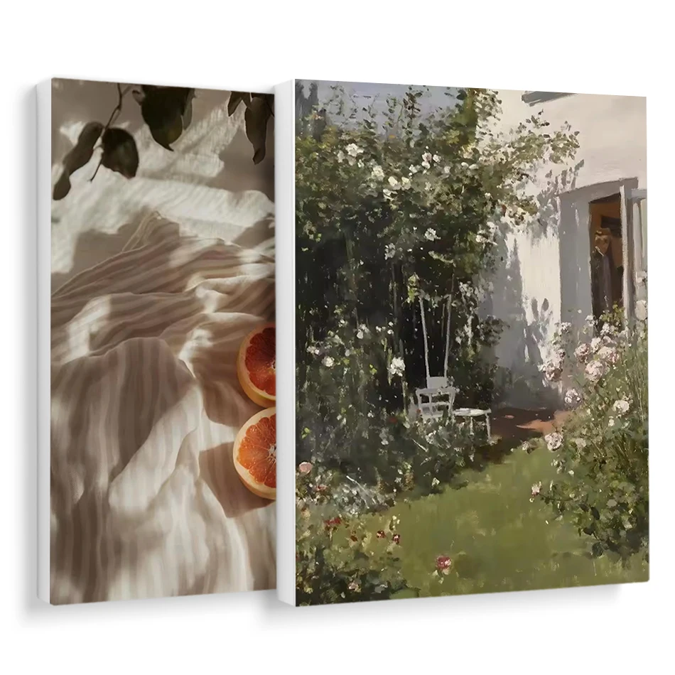 

RUOPOTY Painting By Numbers Oil Retro Landscape Still Life Simplicity Drawing By Numbers Picture Frame Wall Decoration For Home