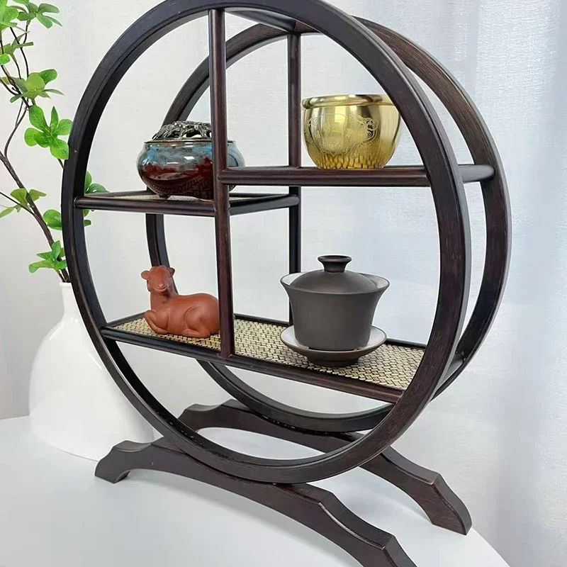 الحديثة بسيطة مستديرة، فنجان الشاي، سطح المكتب طاولة الشاي زخرفة عرض مجموعة الشاي التخزين