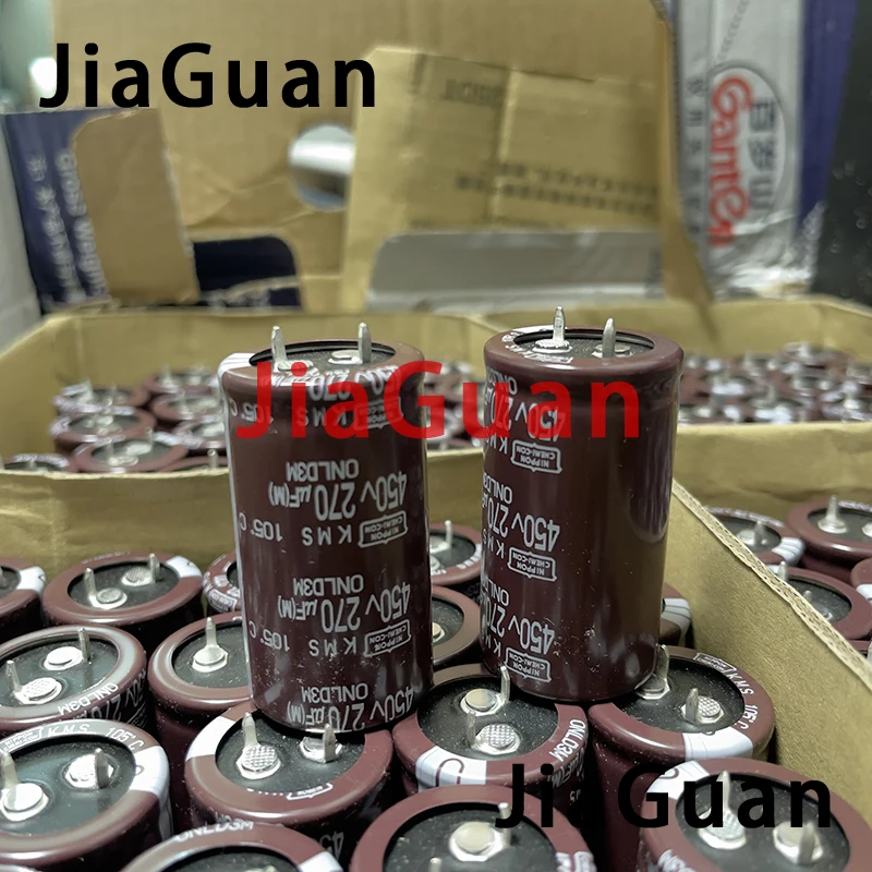 10PCS NEW NIPPON KMS 450V270UF 25X45MM NCC electrolytic capacitor 270UF/450V CHEMI-CON 105 degrees 270UF 450V image 3