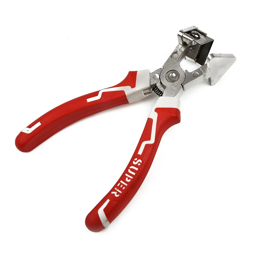 7 промышленных прямоугольных плоскогубцев, ножницы с резиновой полосой, пластиковые ножницы, угловые V-образные кусачки для резки дверей, 90 градусов