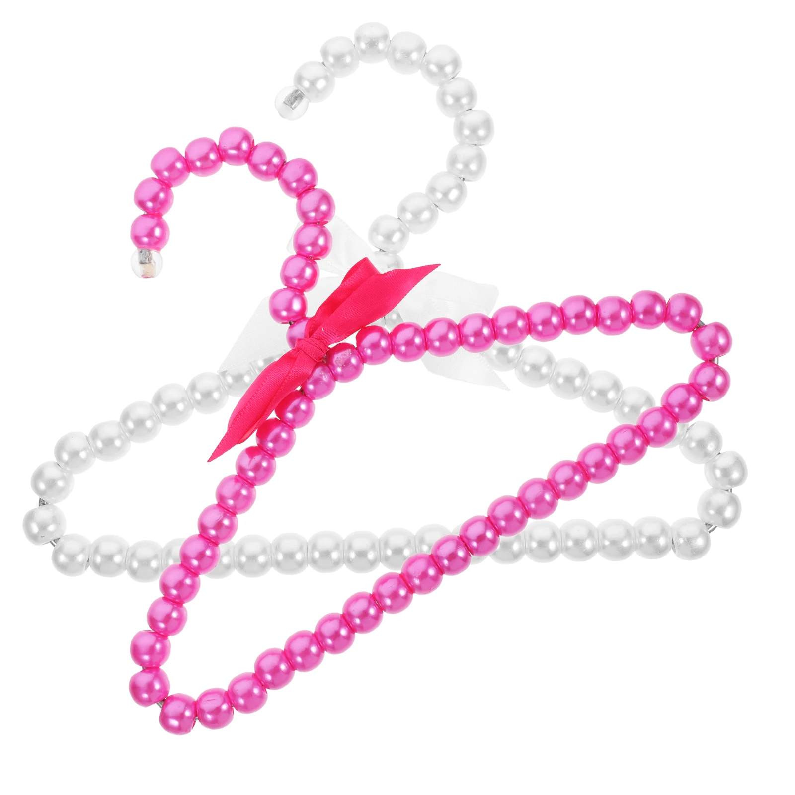 

2pcs Pet Clothes Hanger High-grade Metal Plastic Durable Foldable Anti-slip Portable Compact Light Easy Use Long