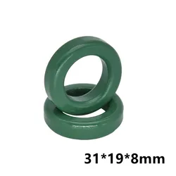 1pcs Mn-Zn High Conductivity Green Ferrite Core Ring 31*19*8mm anti-interference Filter Inductor 31x19x8 mm