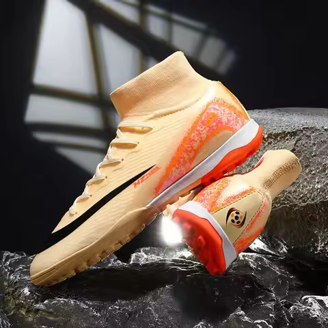 New Men Professional Football Boots Training Cleats Women Soccer Shoes Lightweight Sport Sneakers Trainer Grass Non-slip Match