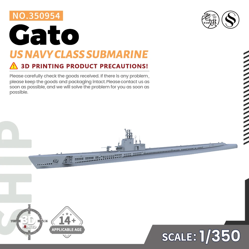 

SSMODEL 1/350 Military Model US Navy Gato Class Submarine