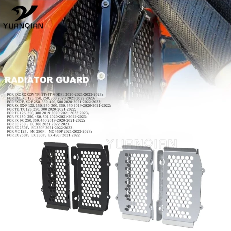 

Radiator Guard For Husqvarna TE TX TC 125 250 300/FE FX FC 250 350 450 Radiator Grille Guard Cover FE 501 TE 125 TX 125 FX 250