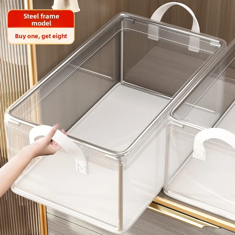 

Japanese Sle Transparent Clothing Storage Box Home Use Der pe Storage Basket Organizer for Underwear And Pants Wardrobe
