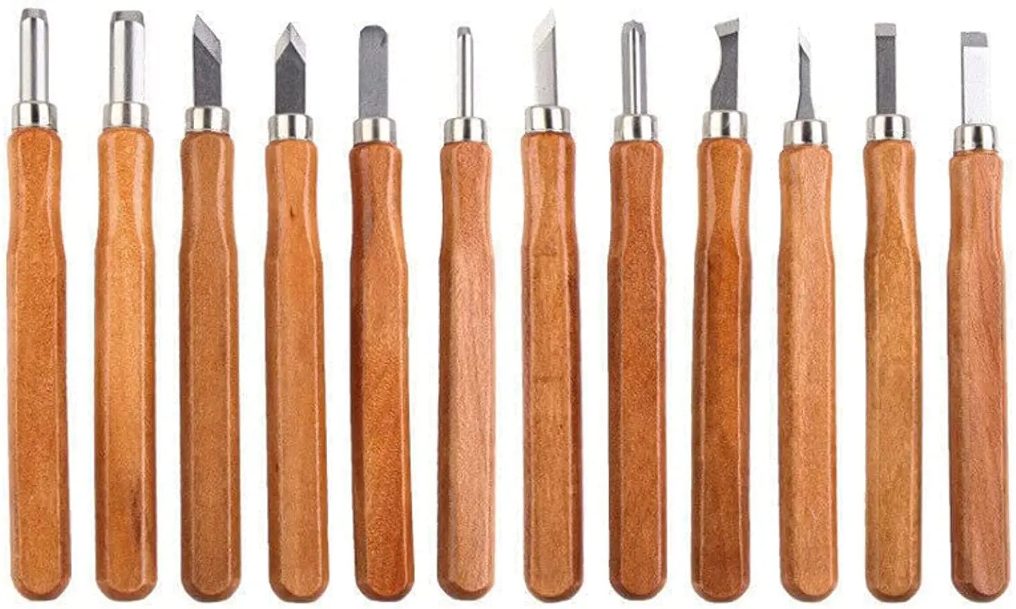 Madeira escultura mão cinzel Tool Set, profissional carpintaria Gouges, aço, 12pcs