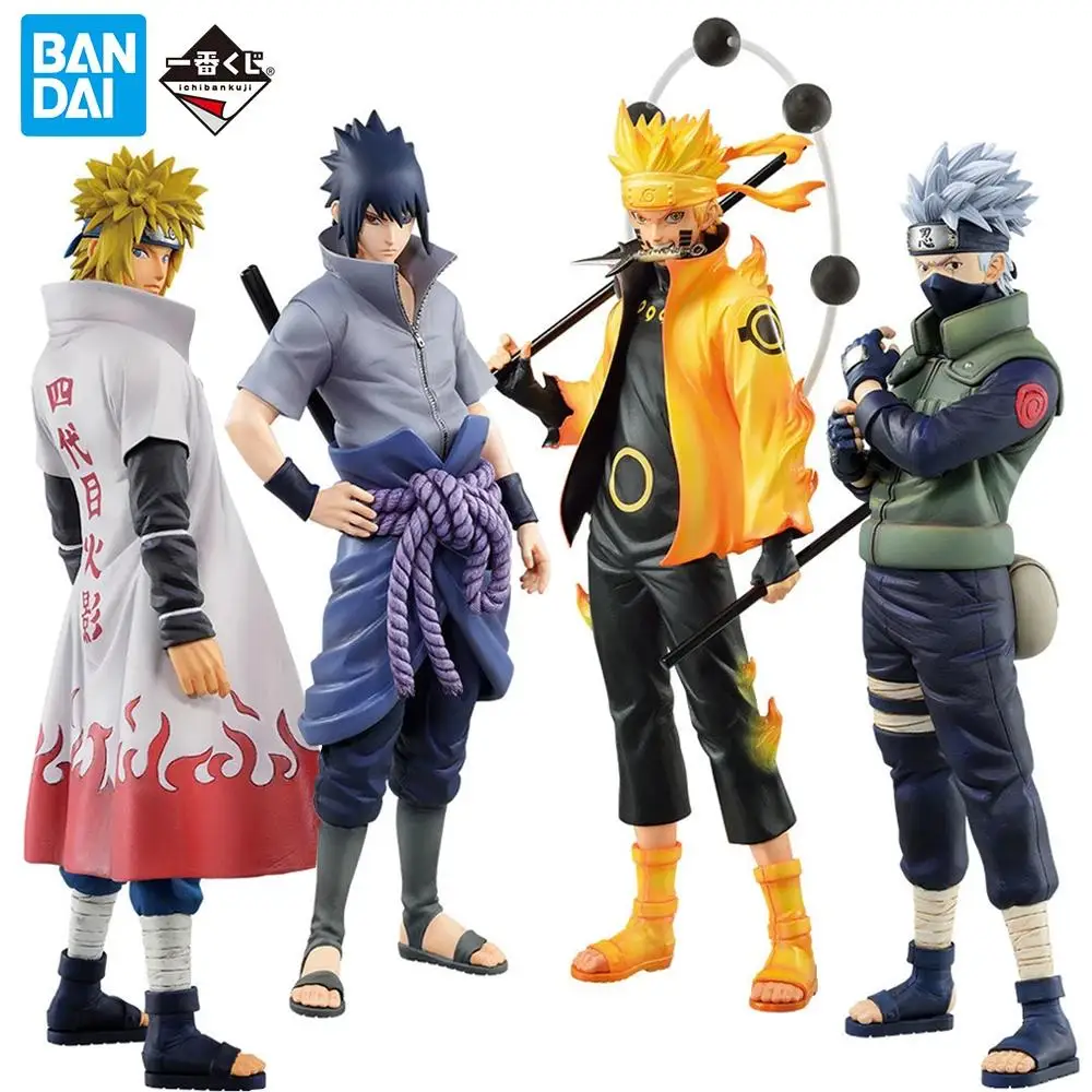 

Bandai Ichiban Naruto 20Th Anniversary Hatake Kakashi Uzumaki Naruto Uchiha Sasuke Anime Figure Model Figures Collection Gift