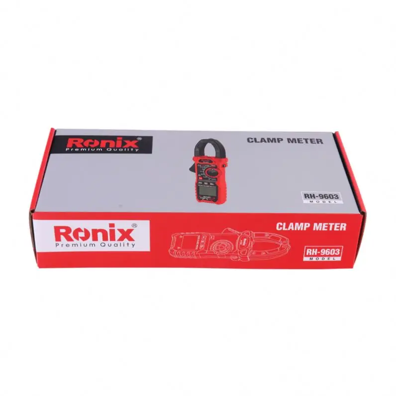 Ronix RH-9603 Model Clamp Tester 6000 Counts Digital Clamp Meter with Non Contact Voltage Connector Digital Clamp Meter