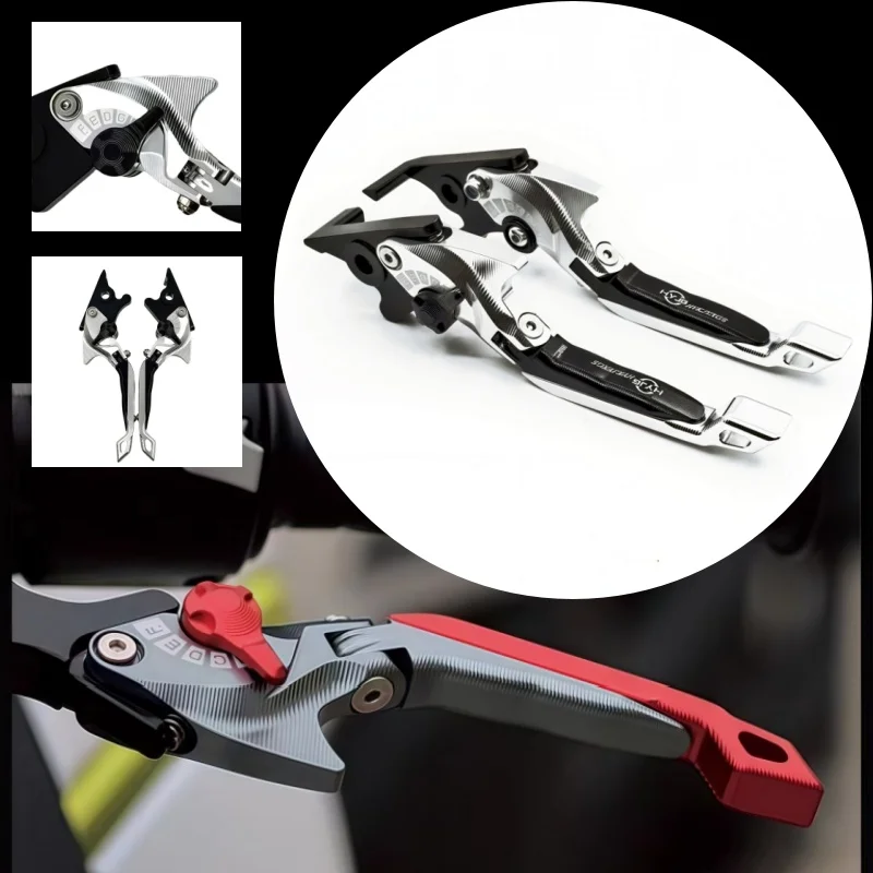 

For Kawasaki ZX-6 1990-1999 NINJA 650R/ER-6F/ER-6N 2006-08 Motorcycle Parts 3D Brake Lever Set Foldable Adjustable Handle Levers