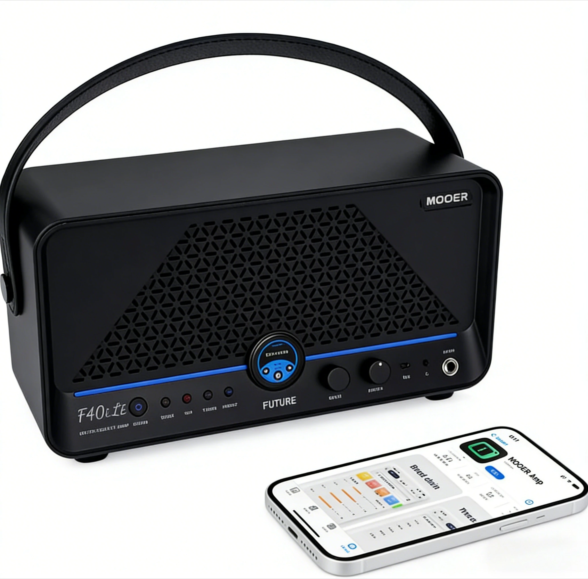 

Усилитель для электрогитары MOOER F40i Li — с ИИ-технологиями, Bluetooth, перезаряжаемый, портативный динамик для баса, для использования на улице