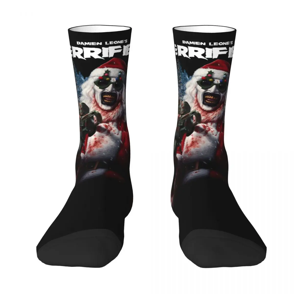 Terrifier-Chaussettes décontractées personnalisées pour couple, bas coordonnants, sports de plein air, doux, respirant, hiver, 3