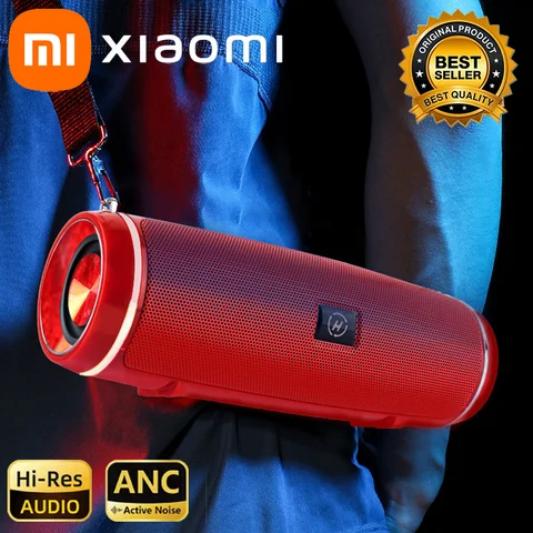 2025 새로운 Xiaomi 고품질 고출력 블루투스 스피커 휴대용베이스 야외 무선 오디오 3D 서라운드 200W 블루투스